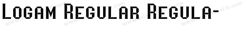 Logam Regular Regula字体转换